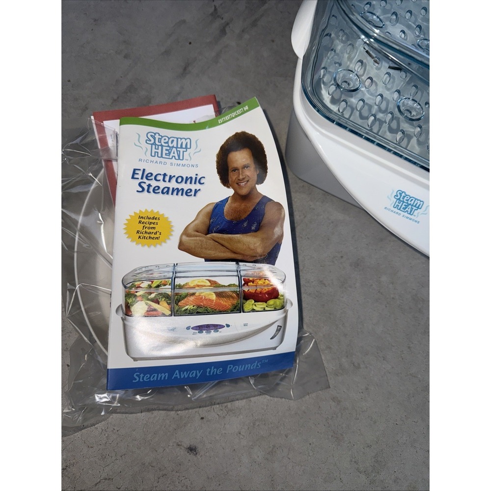 NEW Steam Heat • Richard Simmons Electric Steamer For Healthy Cooking Model EST7 - Picture 5 of 5